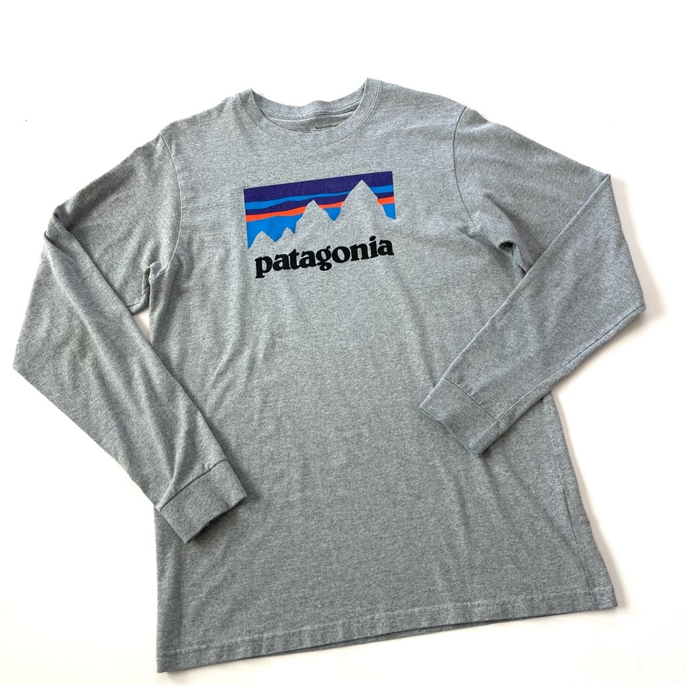 Patagonia Long Sleeve Responsibli-tee Regular Fit Recycled Cotton Shirt Men's M.